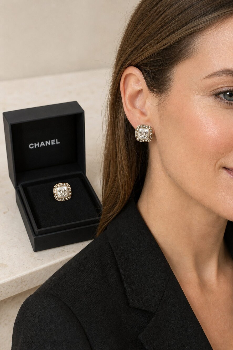 CHANEL Classic Parisian Earrings Style 24 | New with Box - Picture 8 of 9